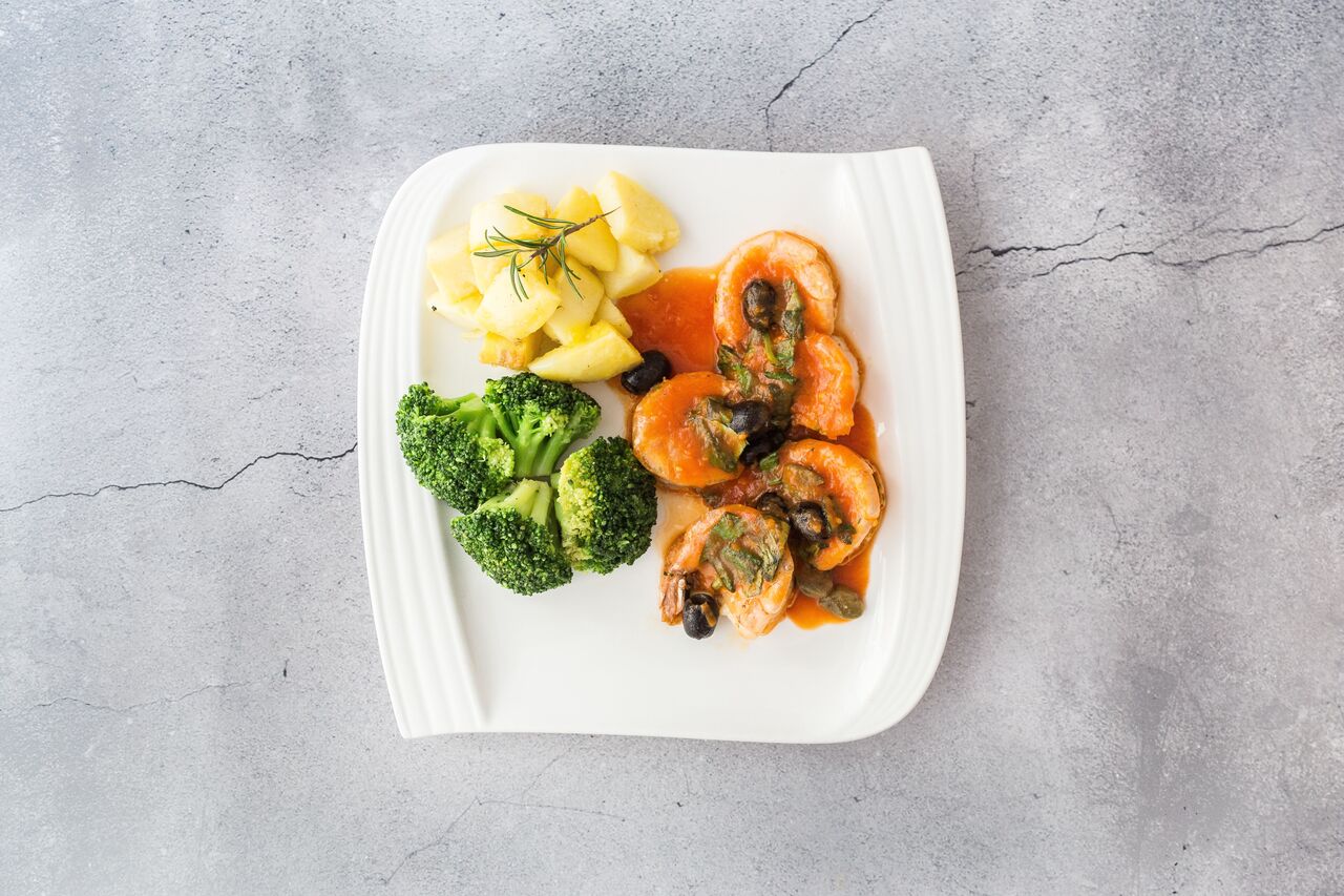 Scampi alla livornese