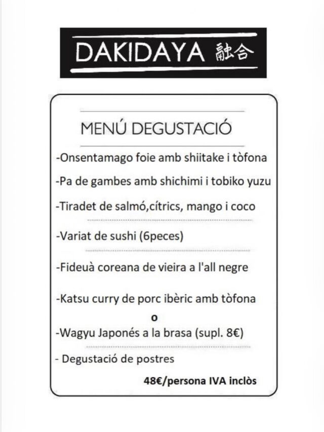 El menú 
