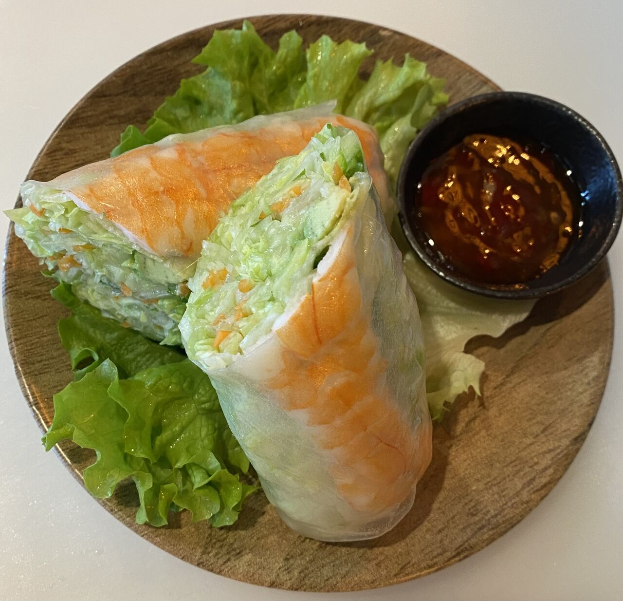 Rouleaux de printemps crevé ebi, avocat 