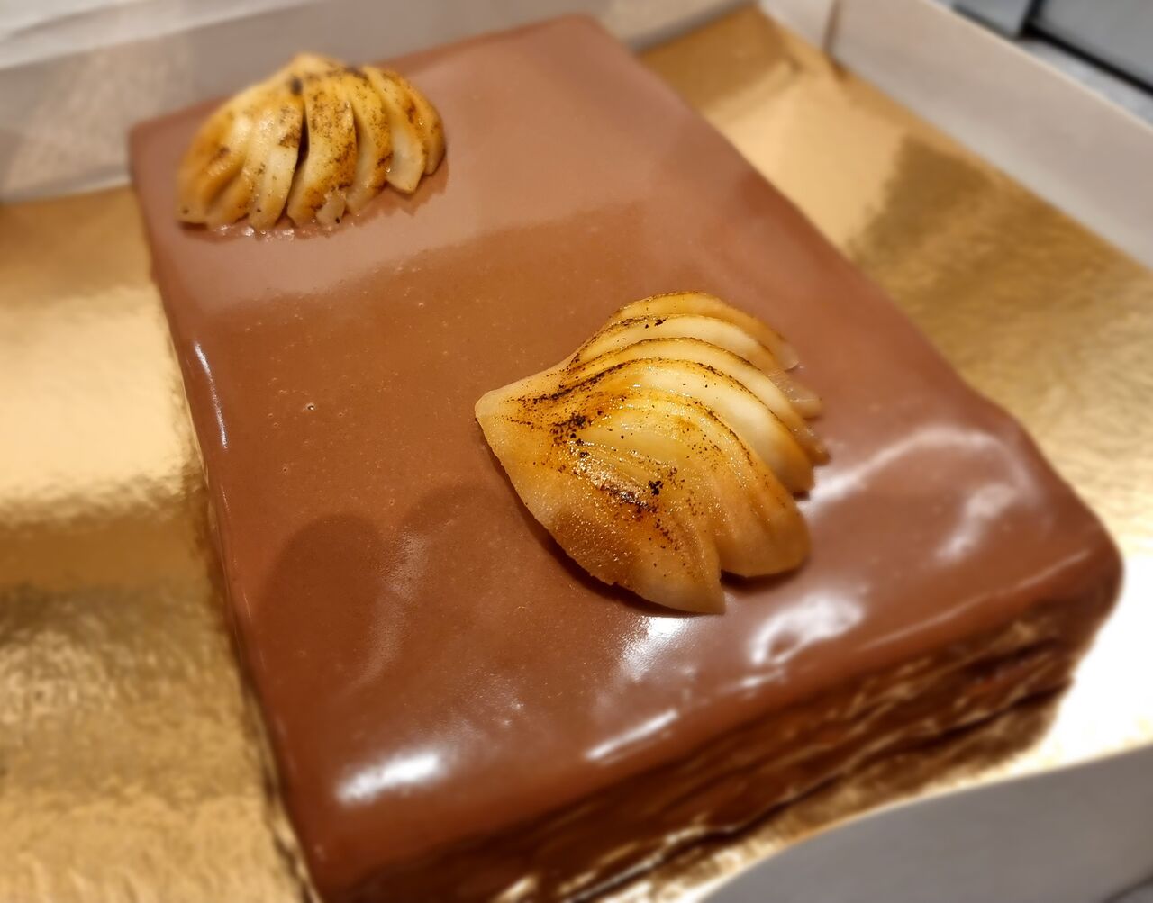 Entremet : Poires - Caramel Beurre Salé
