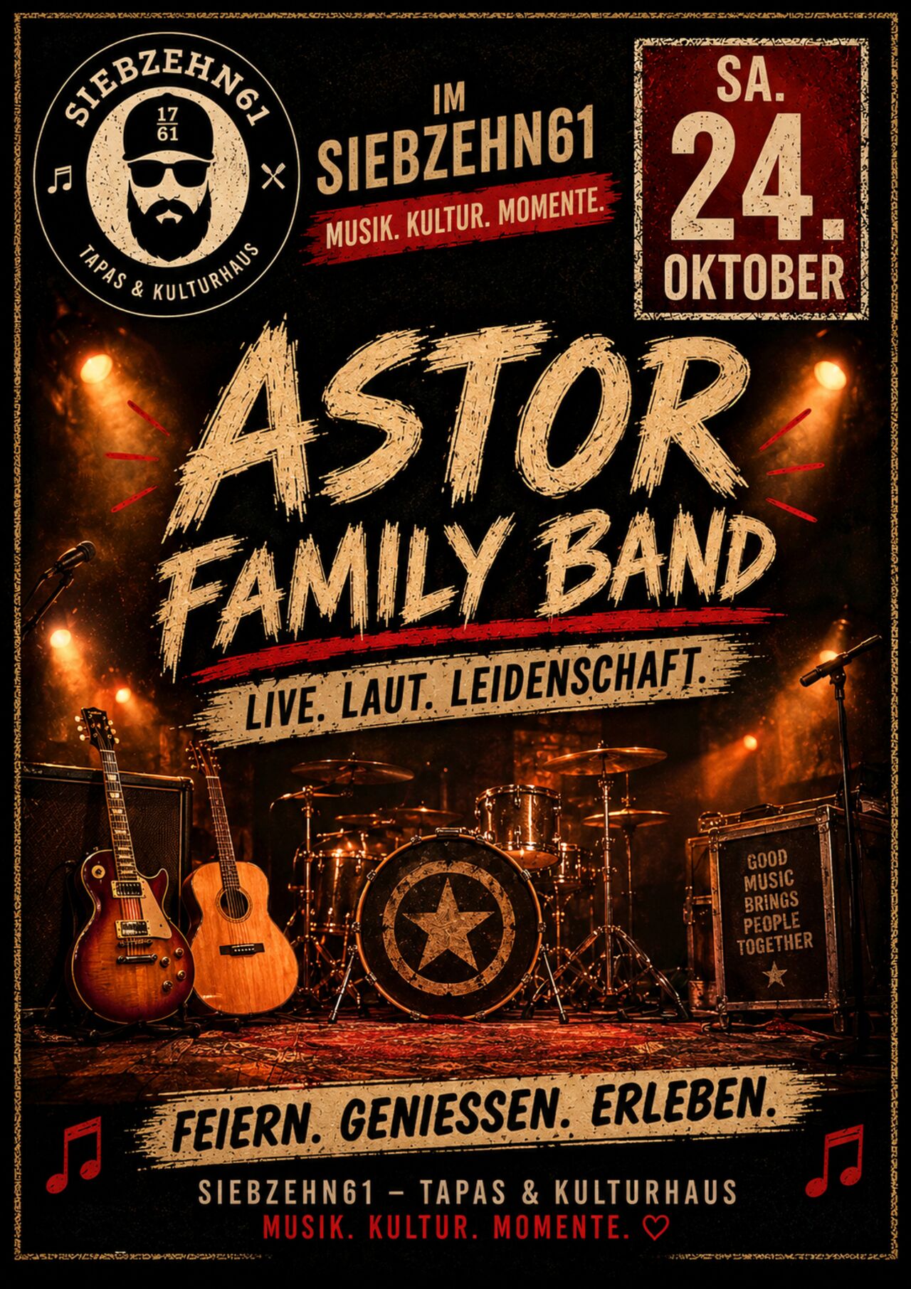 Samstag 24.10. Astor Family Band