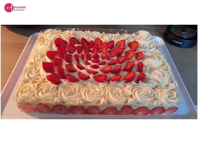 Fraisier pour 20 personnes