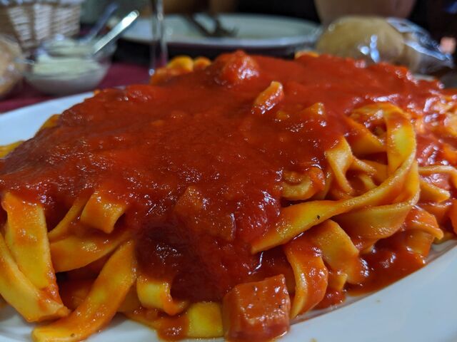 TAGLIATELLA AMATRICIANA
