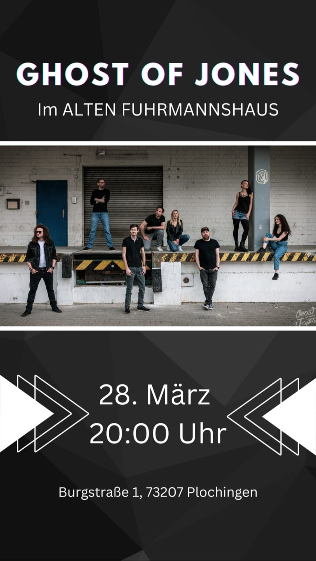 "Ghost of Jones" am Freitag, 28.03.2025 - Moderne Hits und 90er!