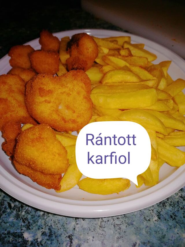 Rántott karfiol, körettel 1790ft