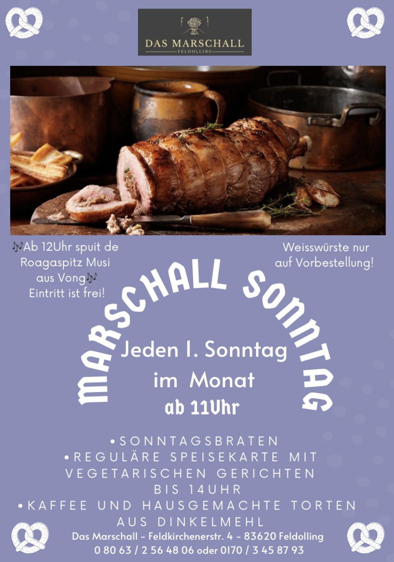Jeden ersten Sonntag ist Marschall Sonntag!