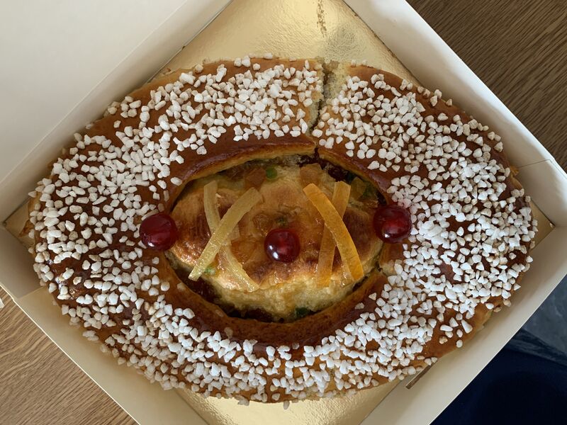 Pain de Modane
Brioche aux zestes de citrons et d’oranges, fleur d’oranger et rhum
Frangipane et fruits confits au rhum 