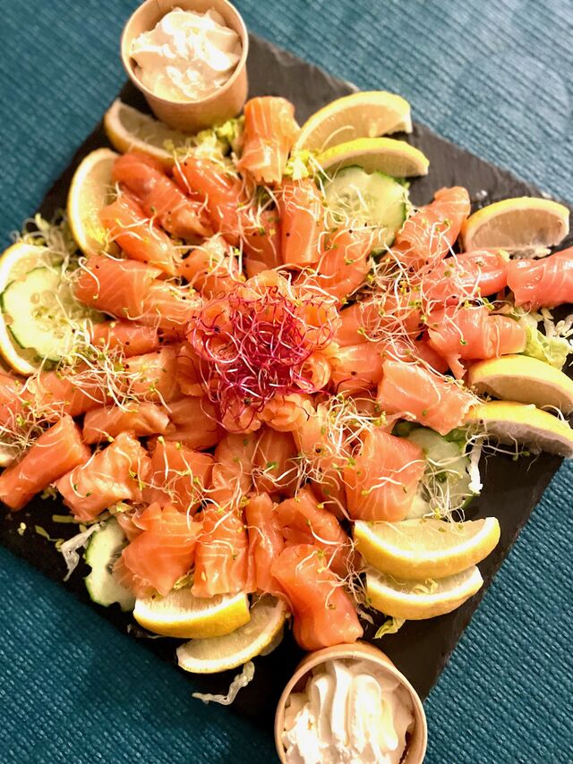 Saumon fumé maison chantilly citron 
