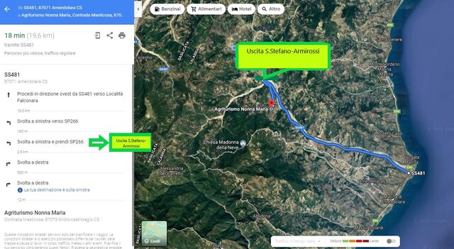 Come raggiungere Agriturismo Nonna Maria
