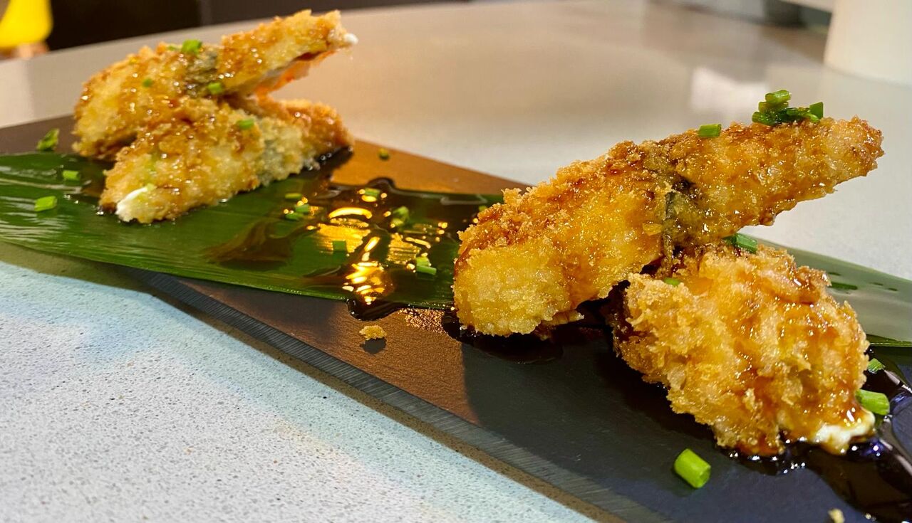 Palitos de salmón en tempura/ (EN)Salmon sticks/ (FR)Bâtonnets de saumon.