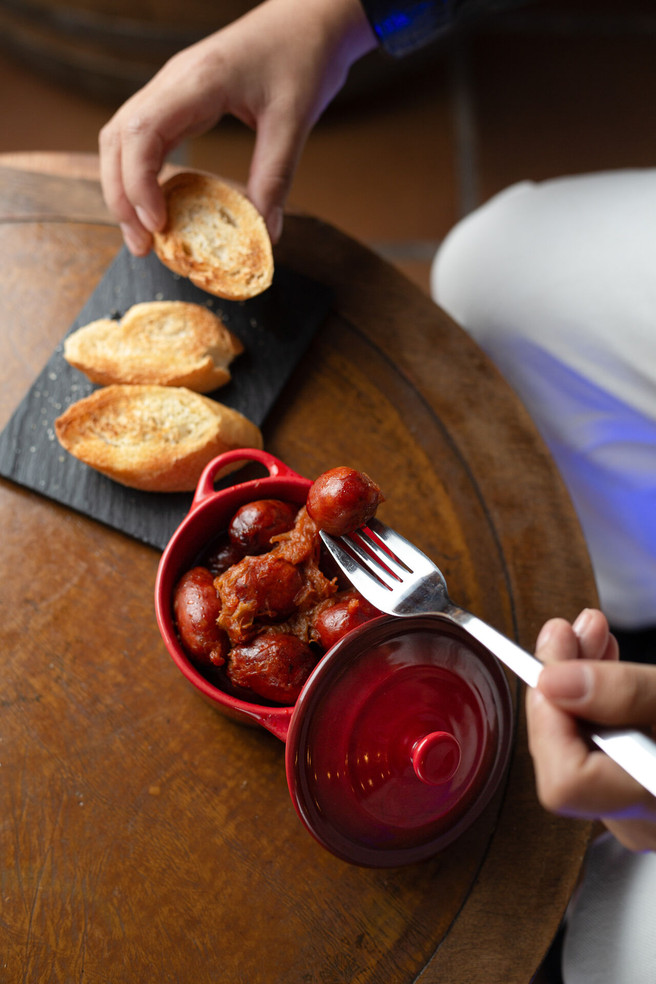 Choricitos a la sidra