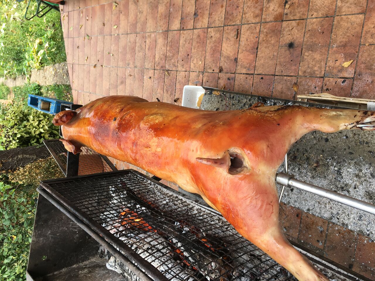 cochon a la broche