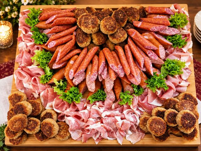 Leckere Wurstplatte