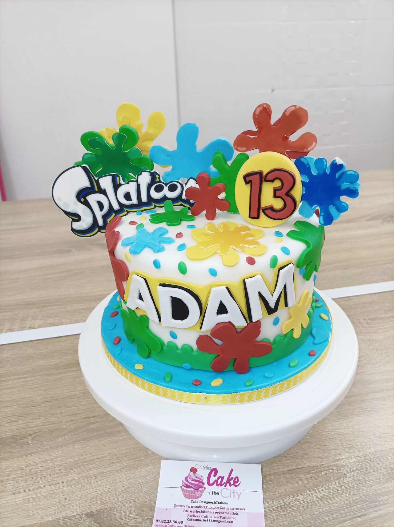 Gâteau thème Splatoon