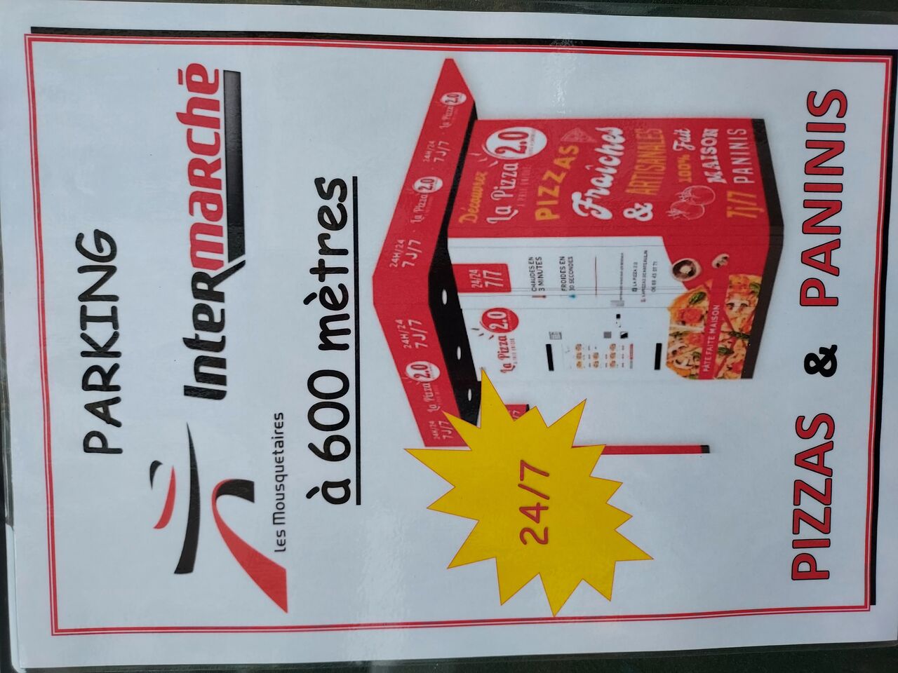 Distributeur pizzas et paninis