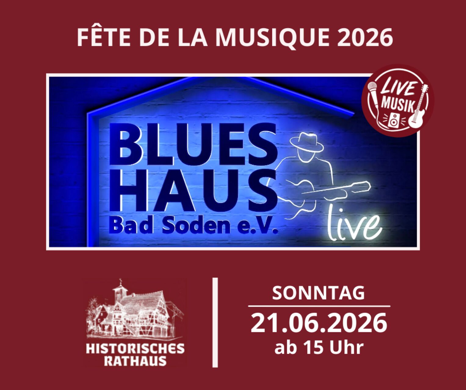 BluesHaus live im Historischen Rathaus