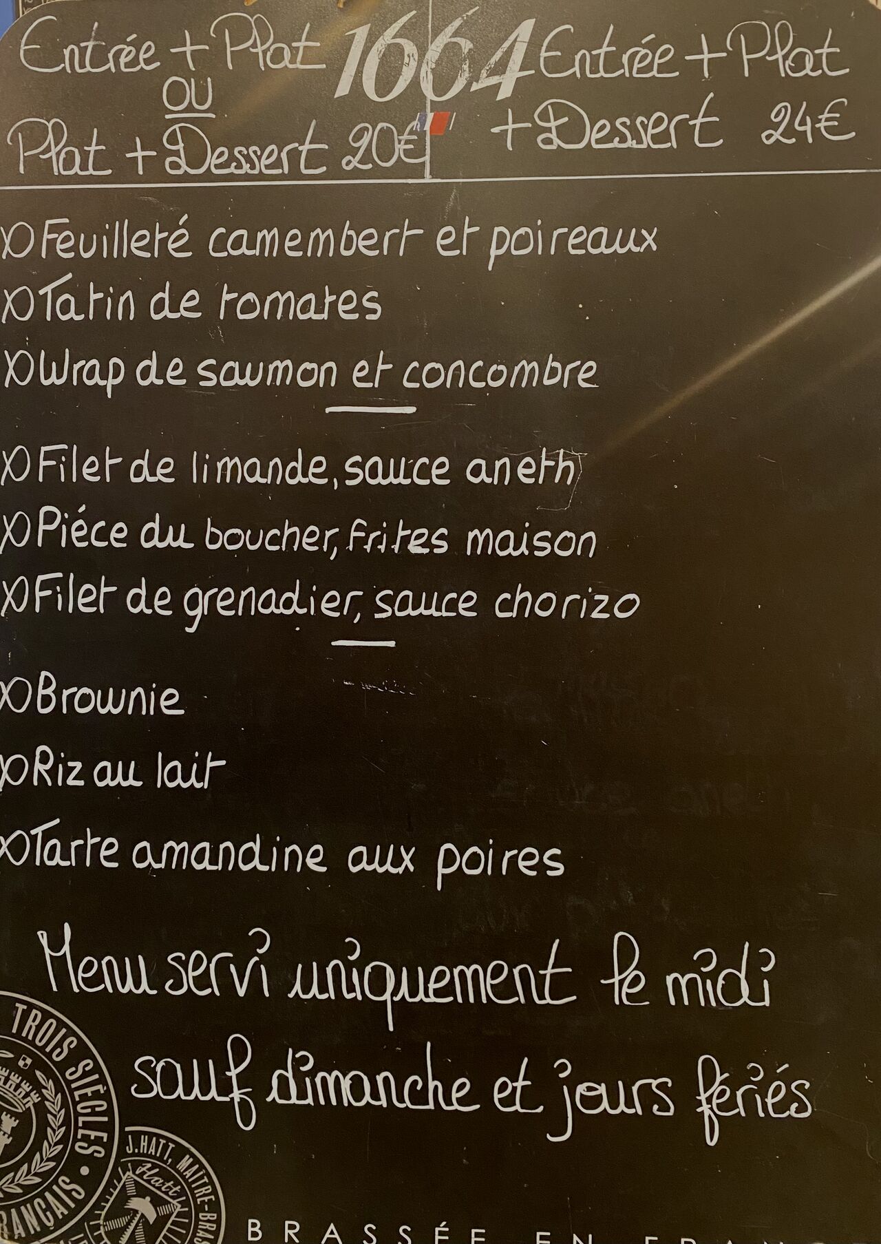 Menu du midi du 18/05 au 23/05