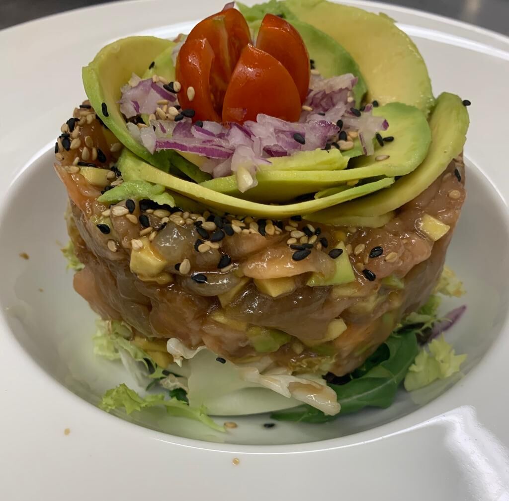 Tartar de salmón