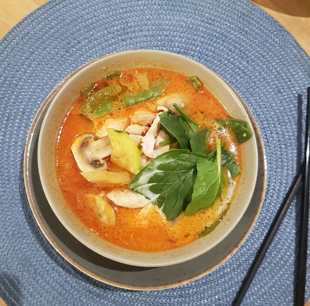 Poulet curry coco
