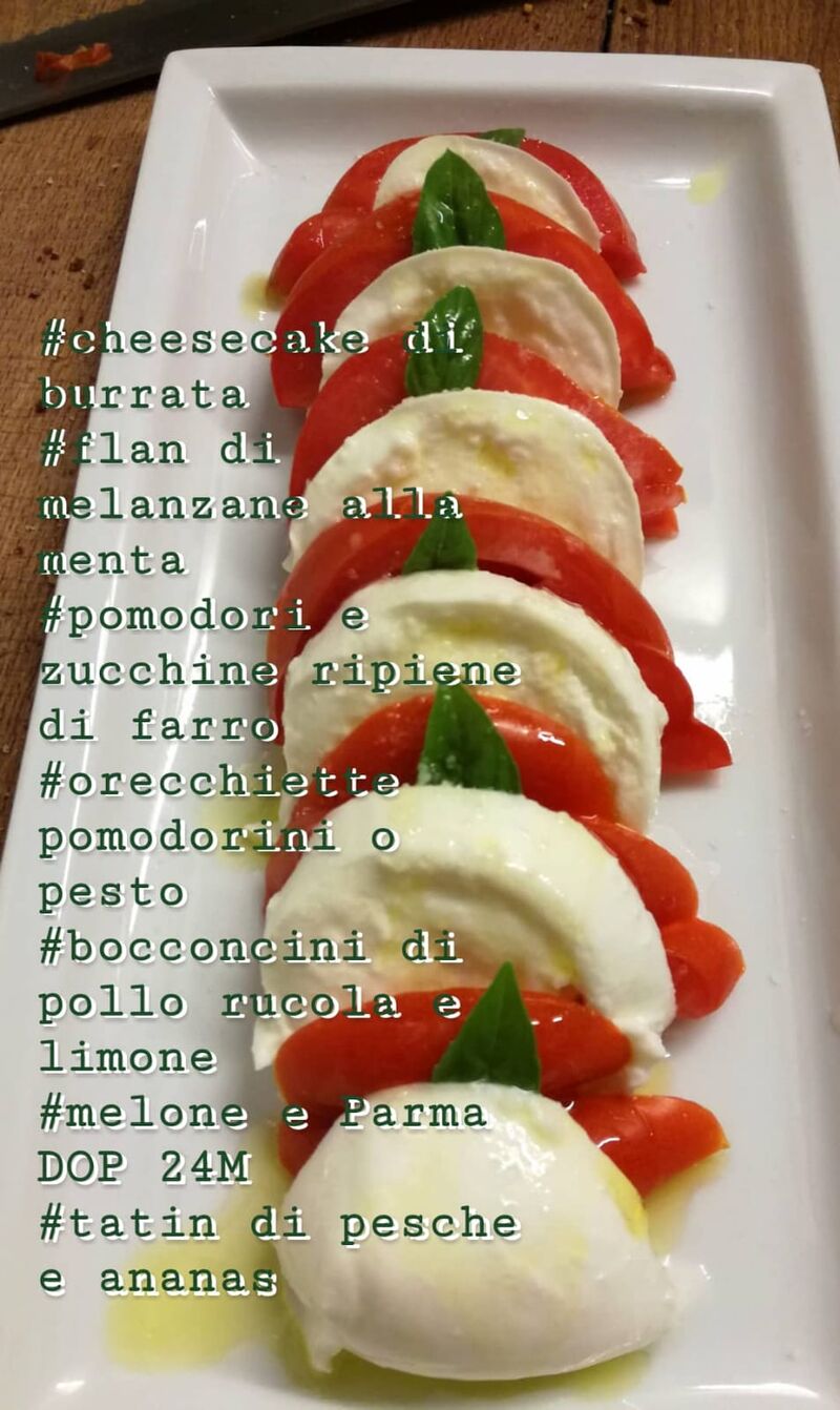 esempio di menù settimanale