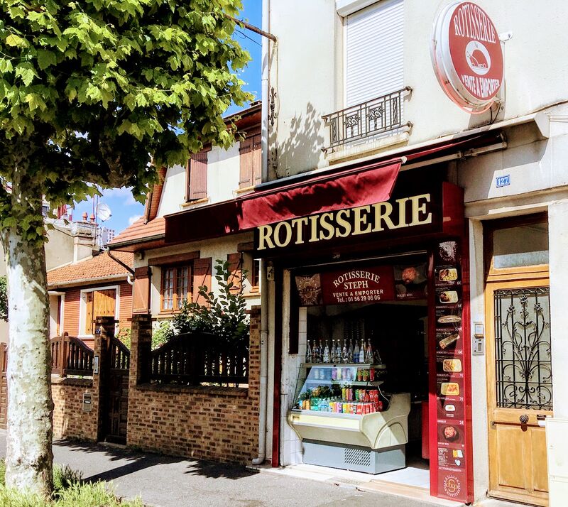 Façade de la rôtisserie Steph à Alfortville, spécialités de poulet 
