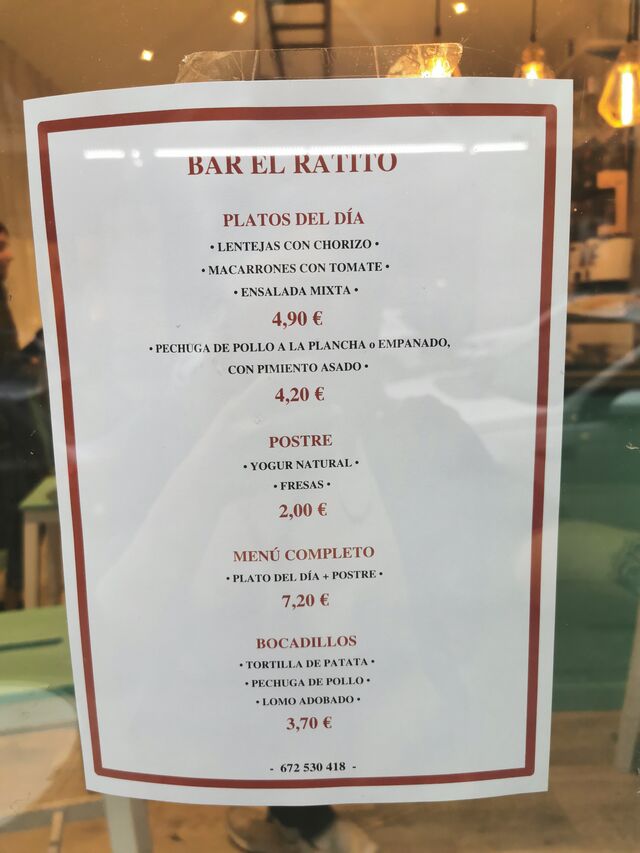 Medio menú, nuestra comida casera, pensamos en nuestros clientes, para qué se sientan como en su casa.
