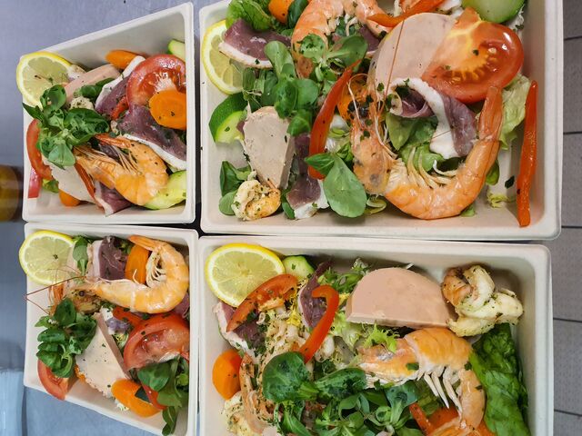 Saladine de canard et fois gras de canard 