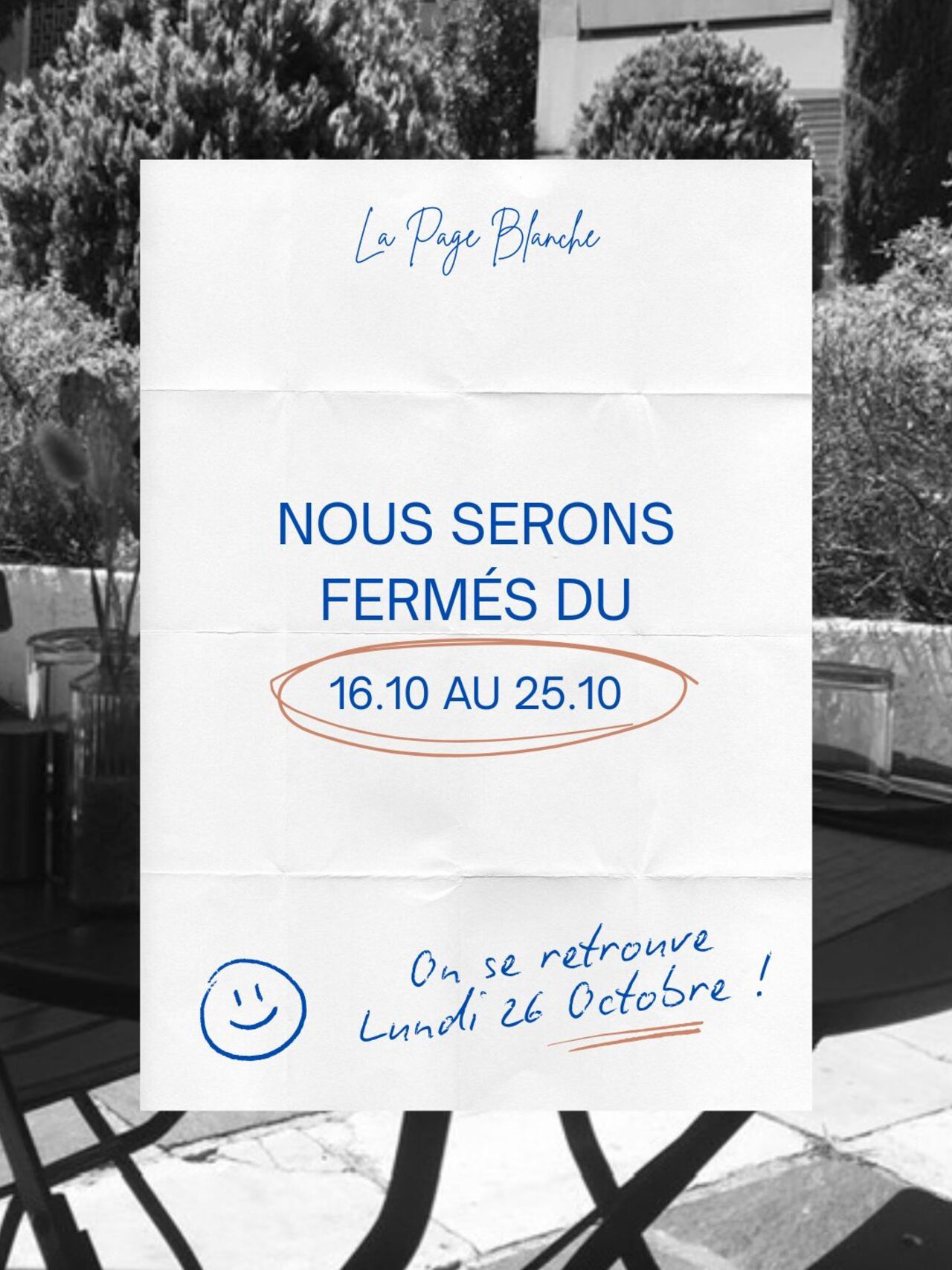 Congés Octobre