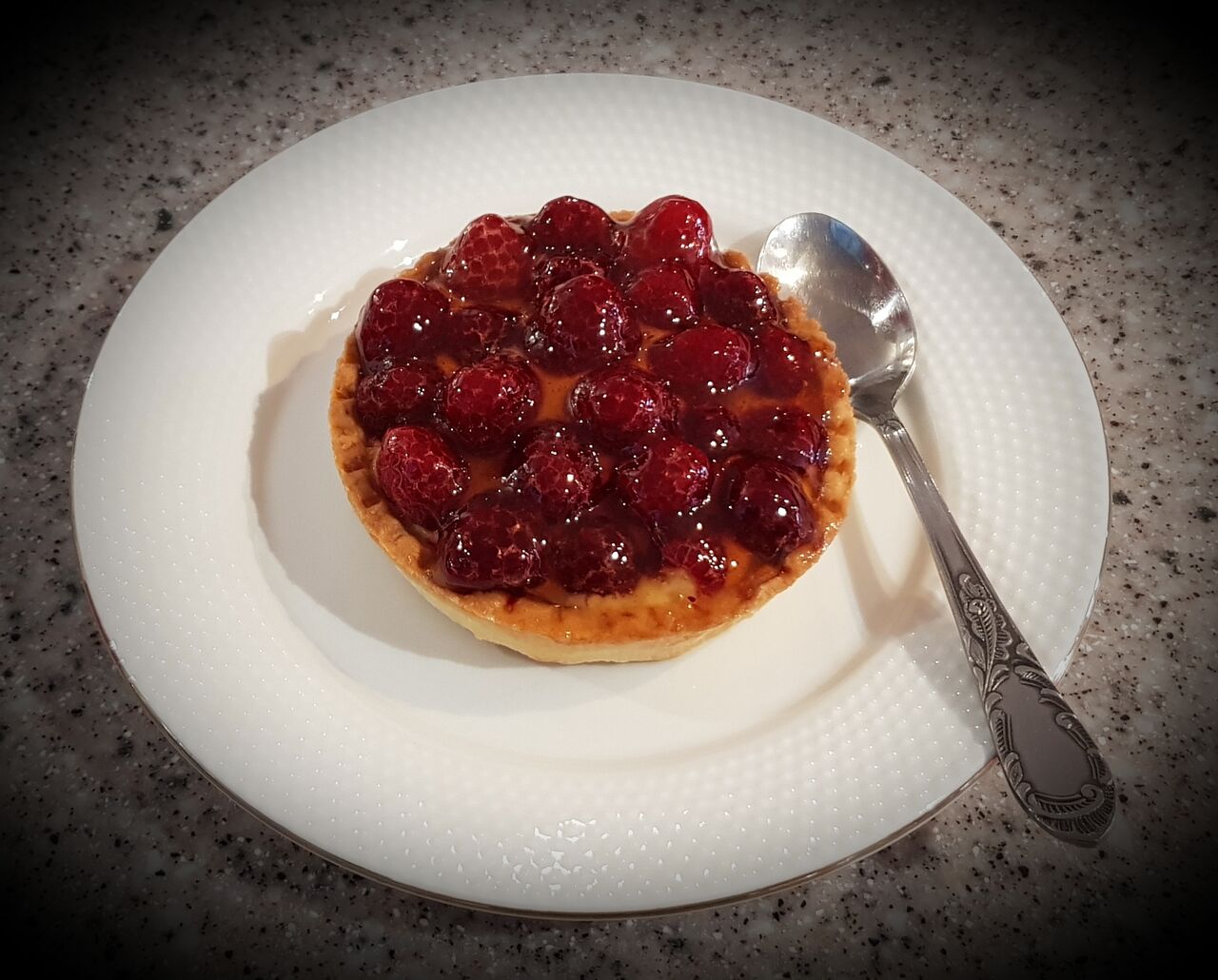 Tartelette maison aux framboises