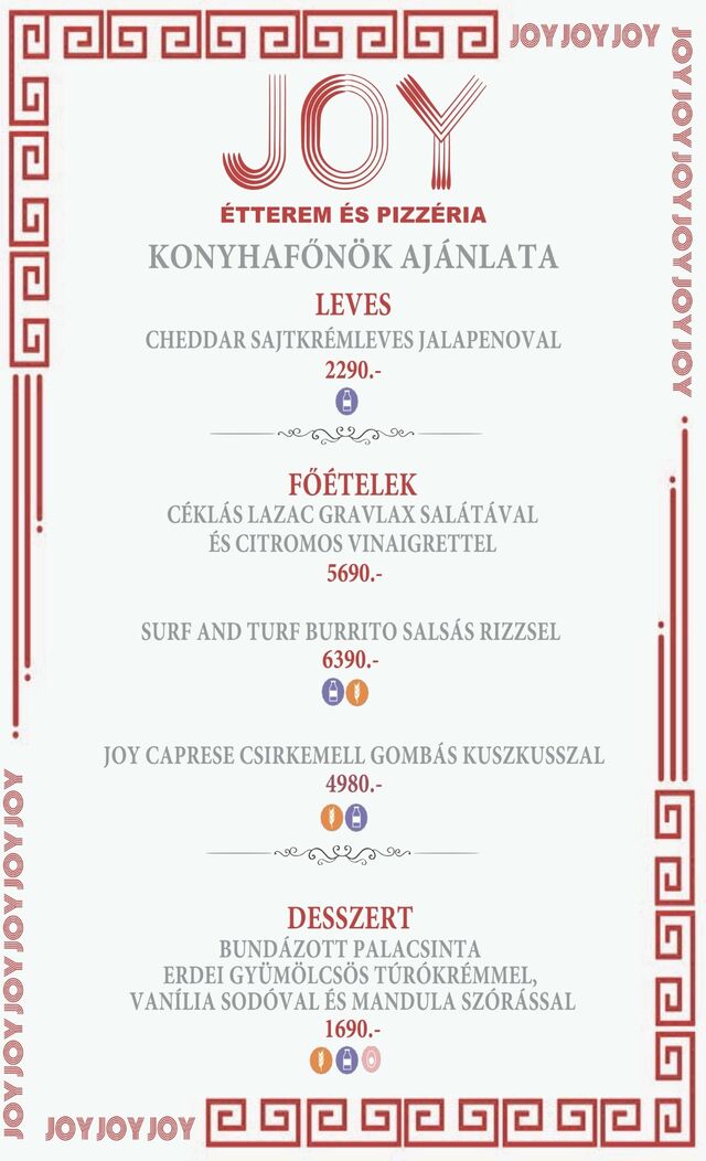 KONYHAFŐNÖK AJÁNLATA