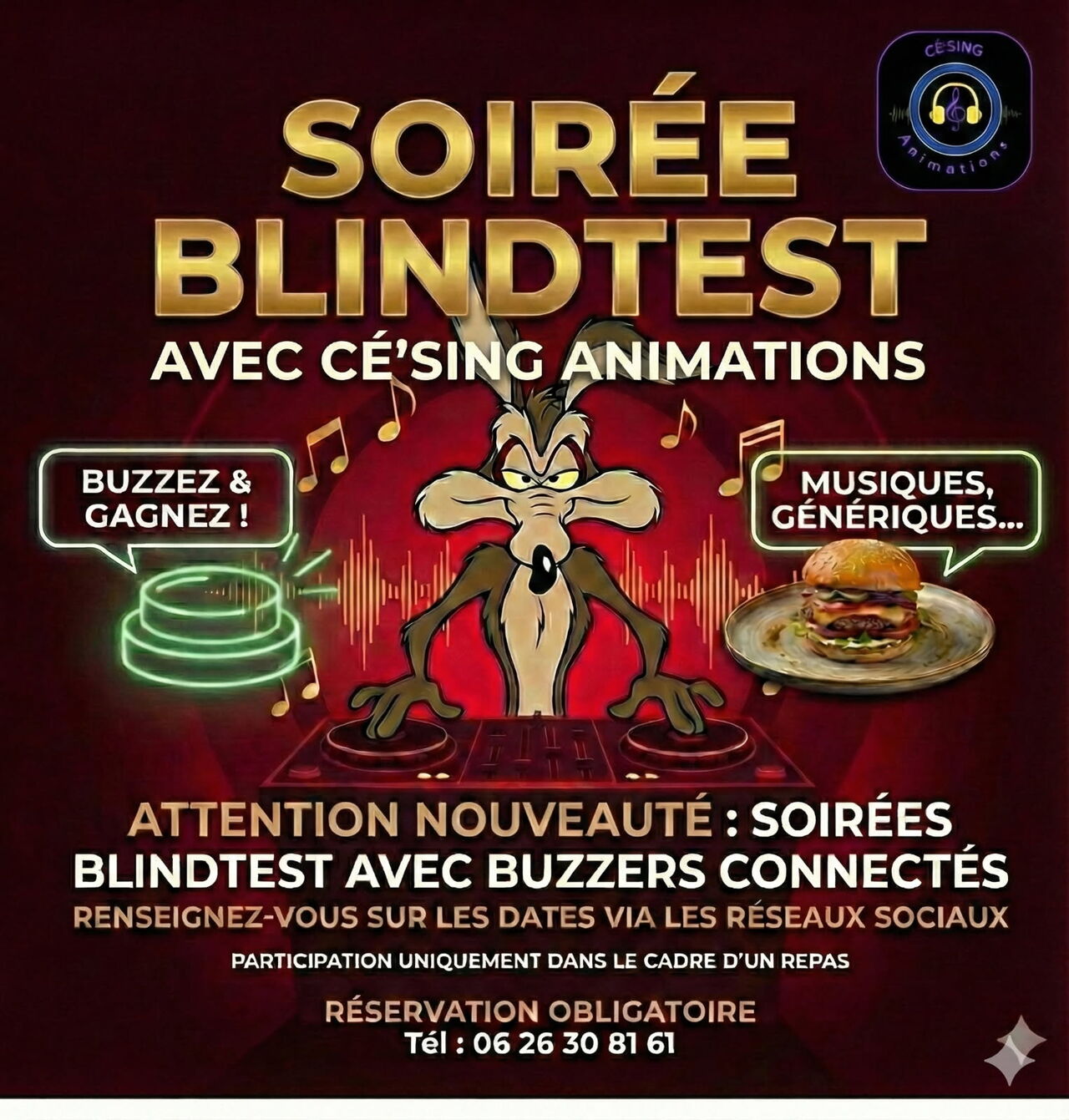 Soirée blind test du mercredis