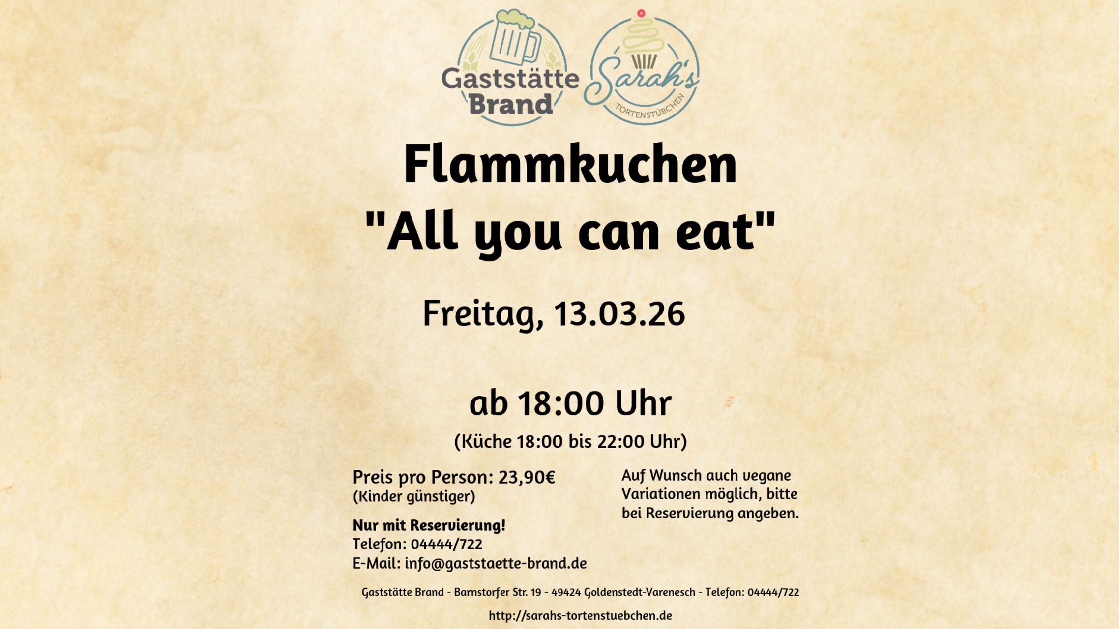 Flammkuchen "All you can eat"