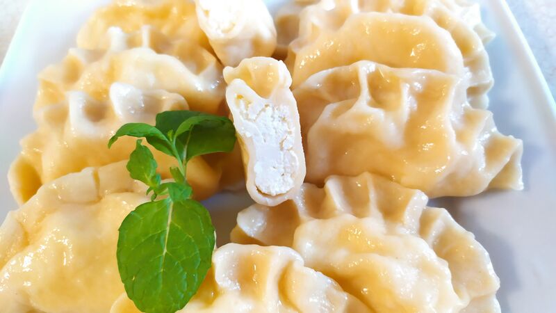 Pierogi z serem na słodko