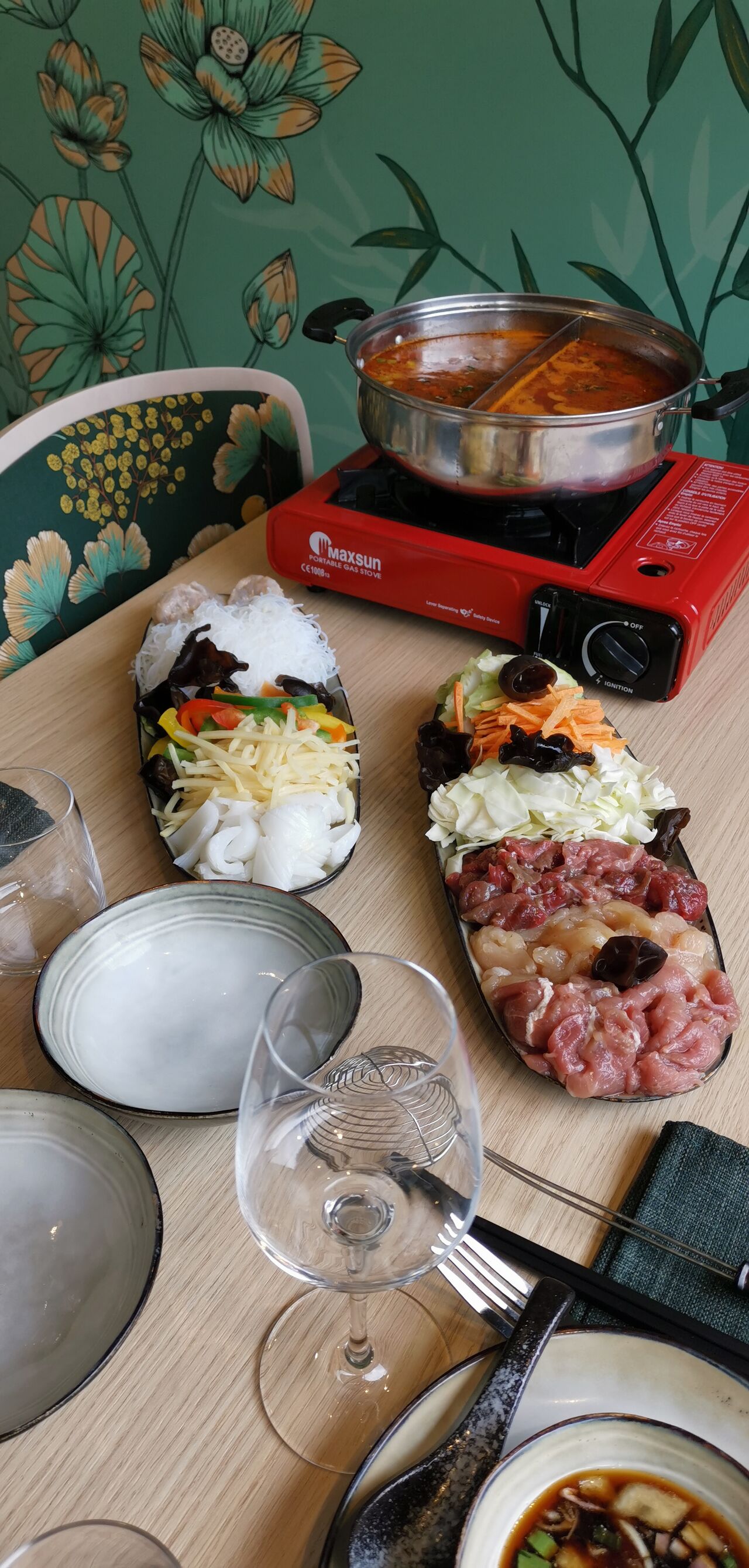 Fondue chinoise du restaurant Le Ginkgo à Vichy