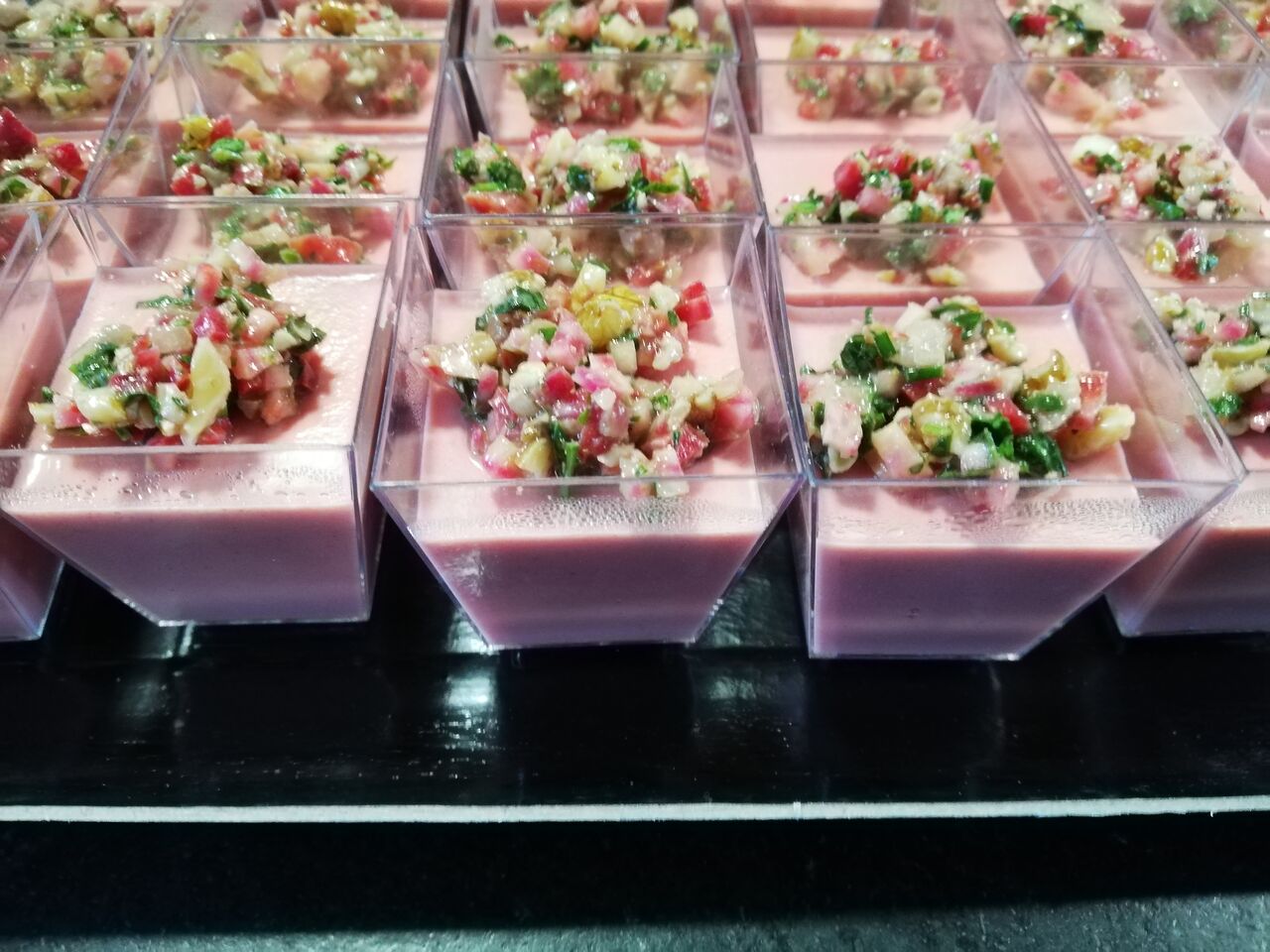 Panna cotta de betterave et son pesto 