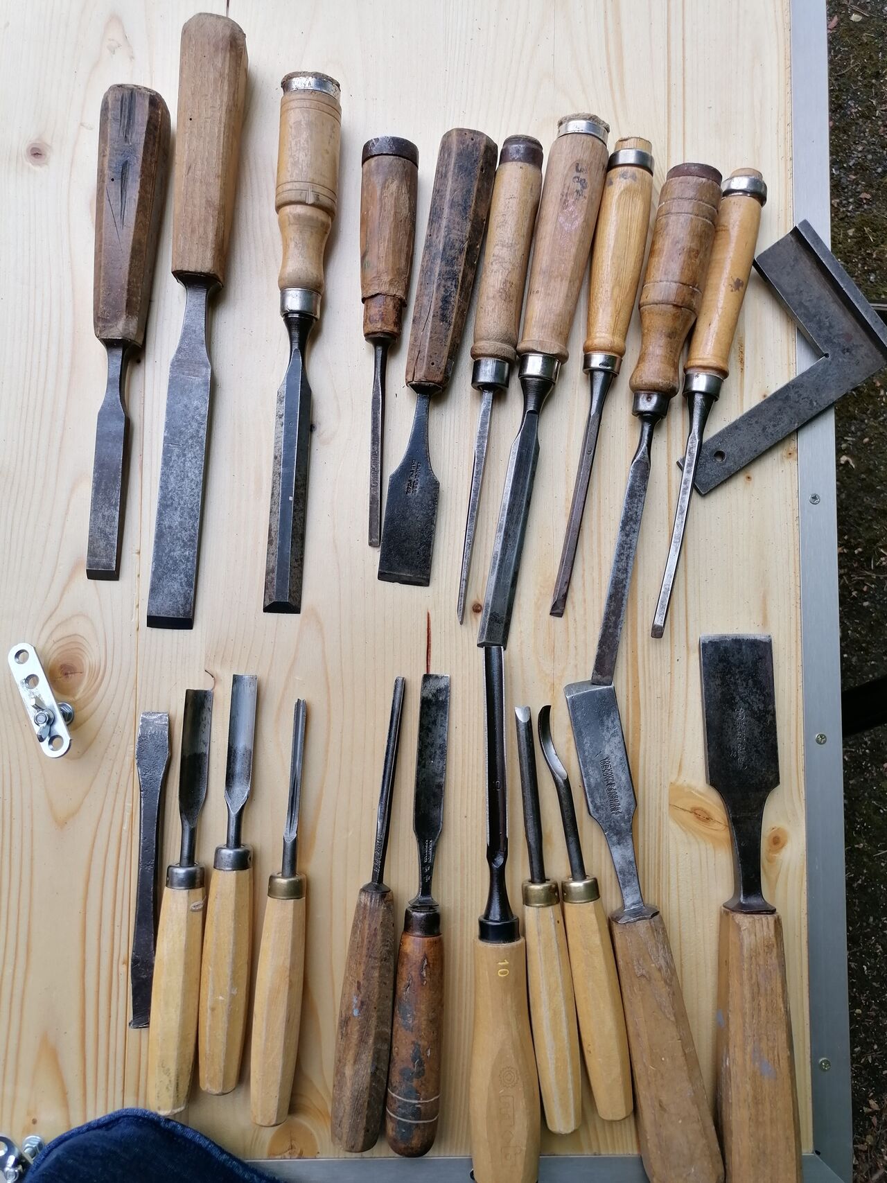 Ciseaux a bois, outils de sculpteurs 
