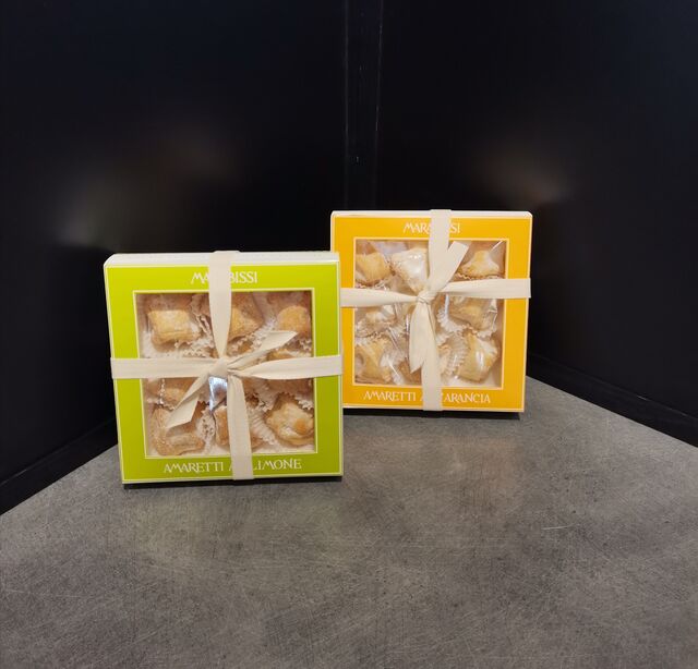 Boite de 190g d'Amaretti au citron ou à l'orange = 10.90€ 