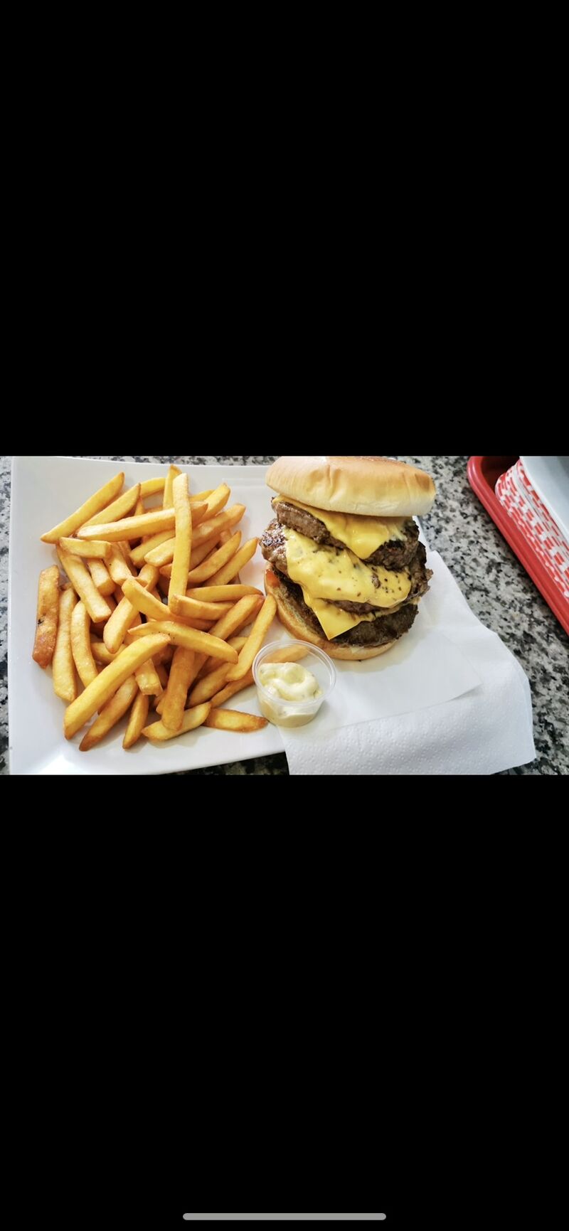 Supreme burger + frites
