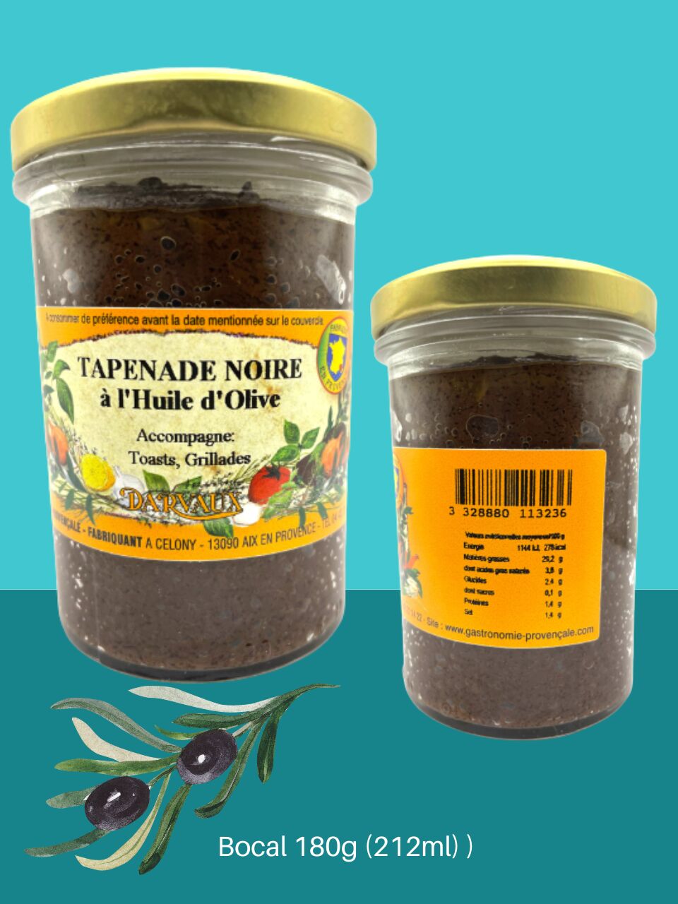 TAPENADE NOIRE - 180g (212ml)