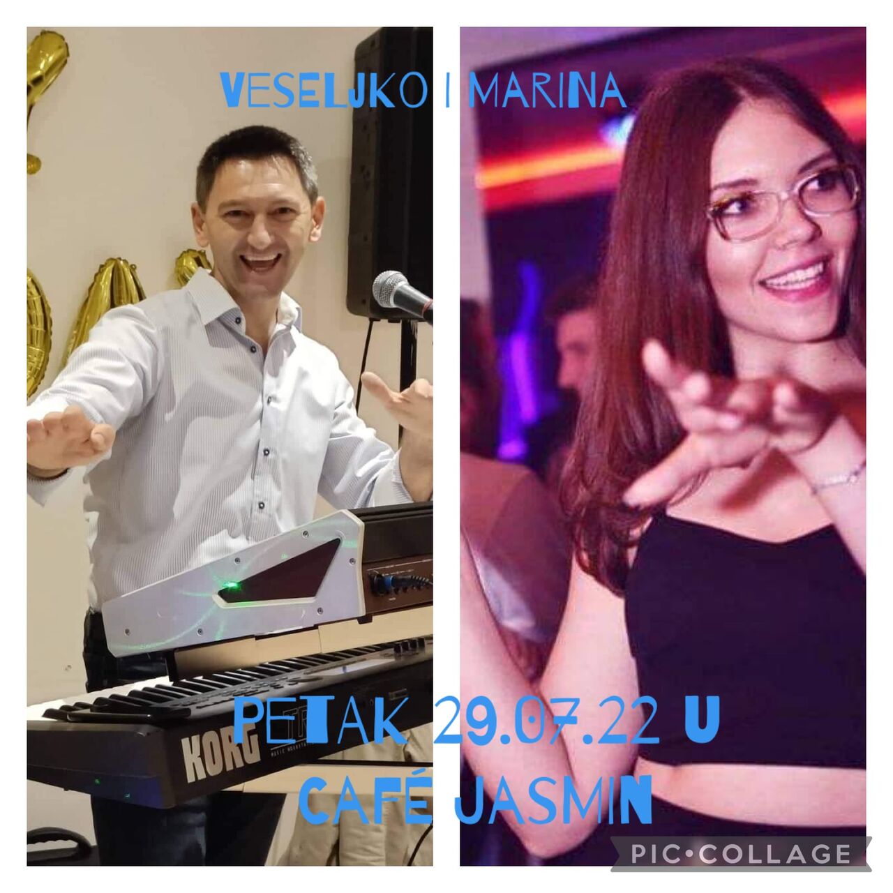 Marina i Veseljko
Petak 29 Juli 22 u
Café Jasmin 