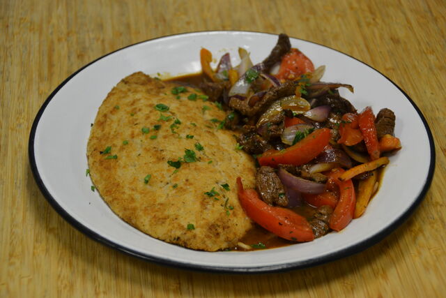 Tacu tacu con lomito