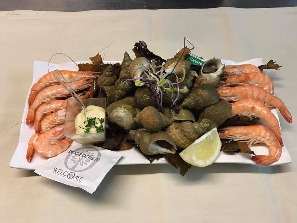 Duo de crevettes et bulots