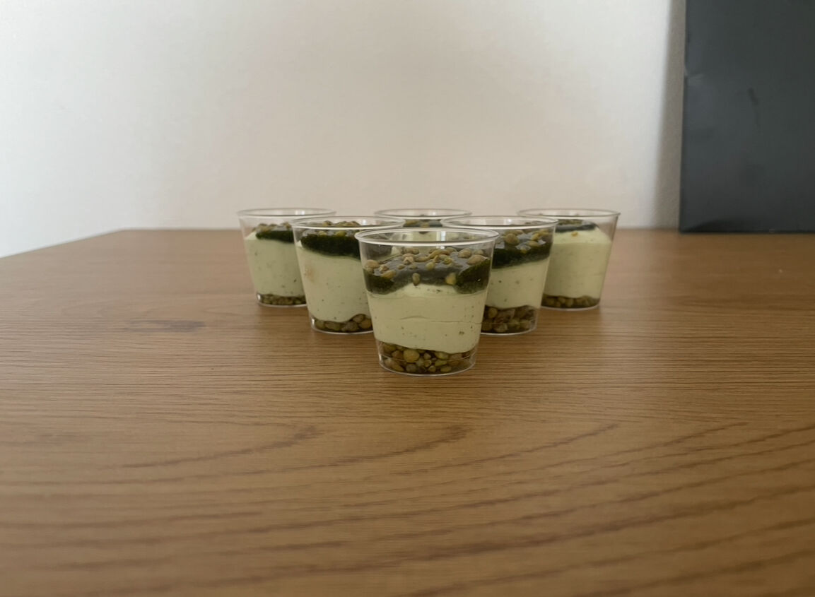 Verrine pistache