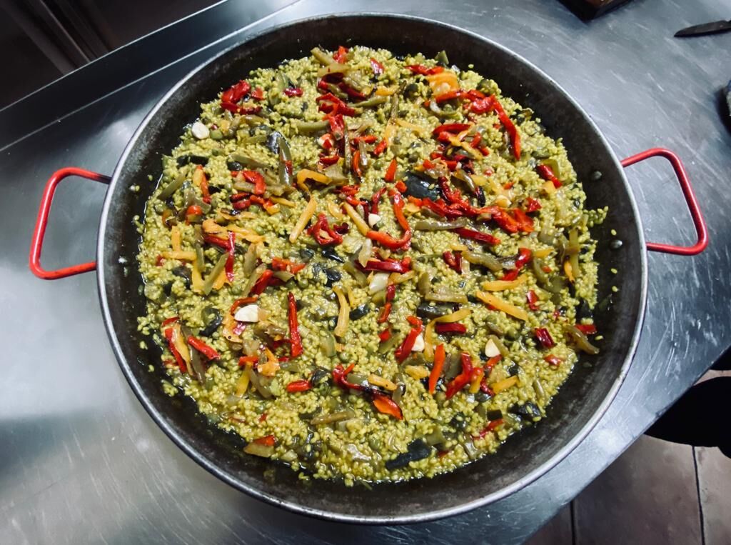 Paella de verduras