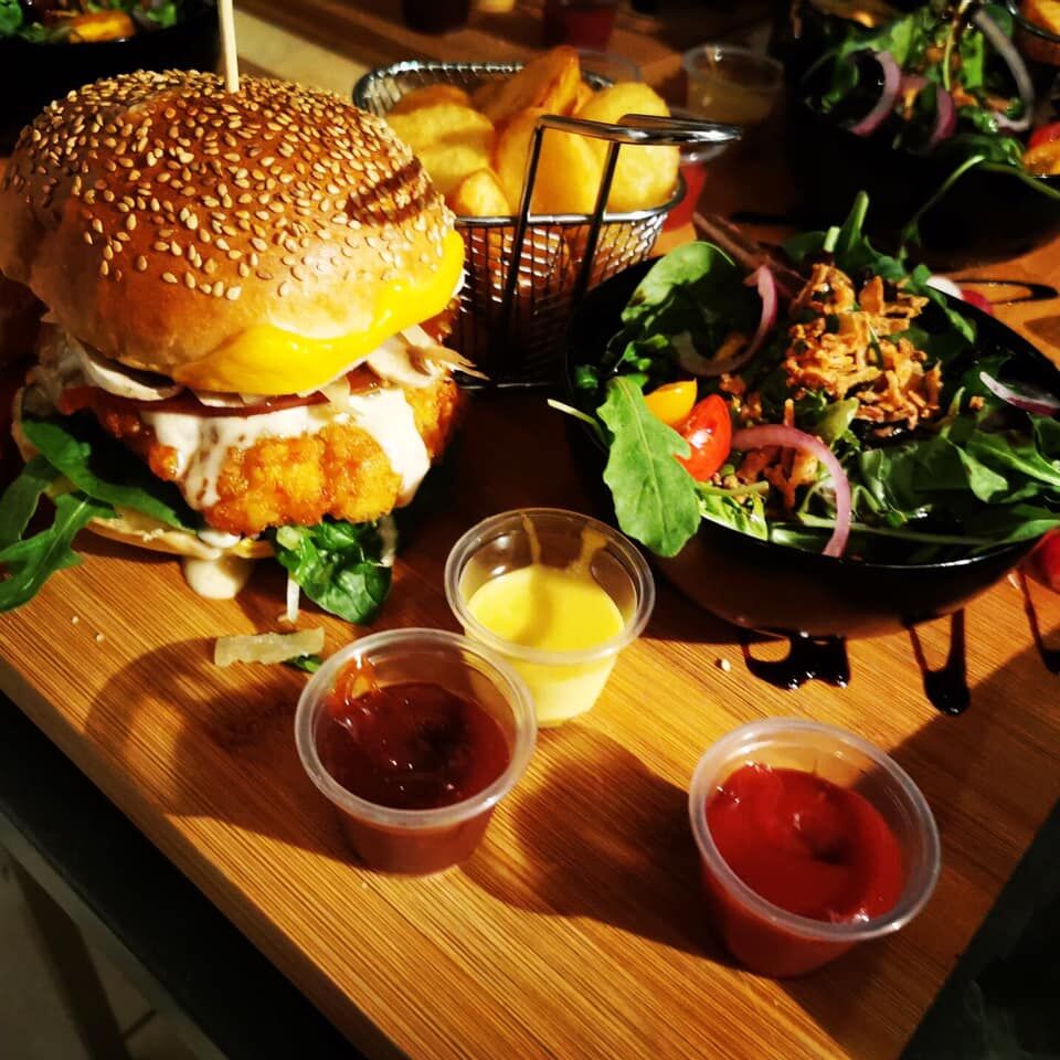 UK Burger Fish and Chips