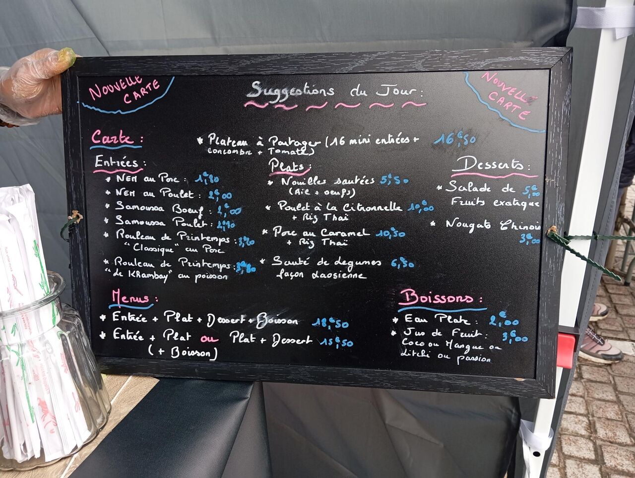 Menu à partir du 09/11/2025