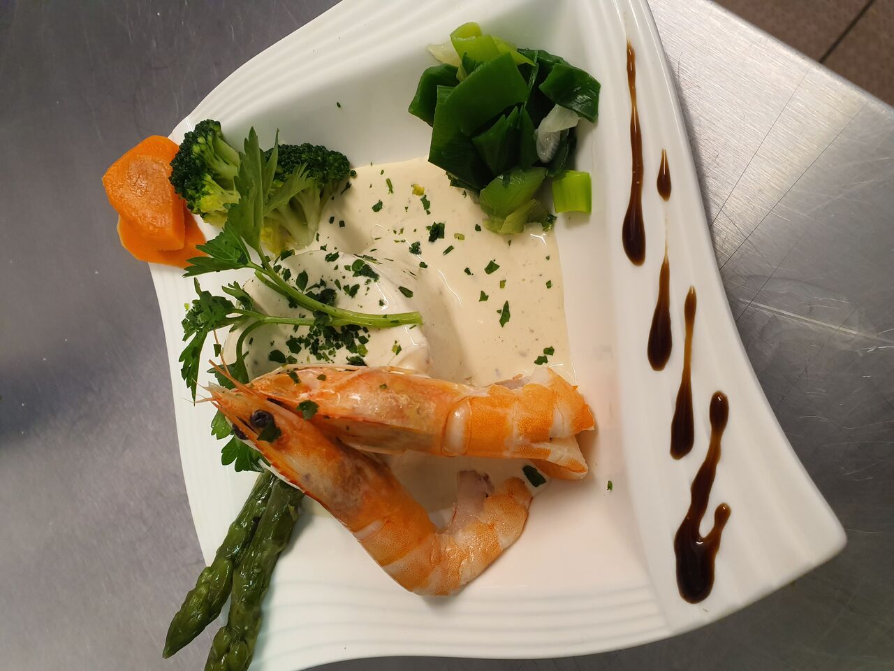 Soufflé de saumon aux fines herbes