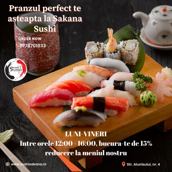 15% Reducete la tot meniul