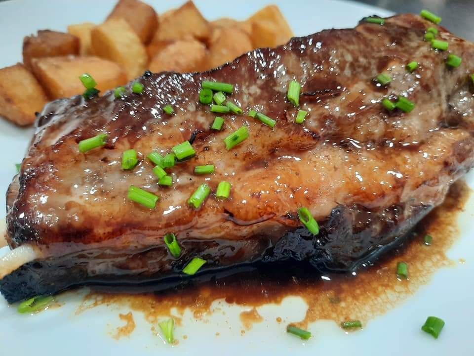 Costilla asada a baja temperatura 
