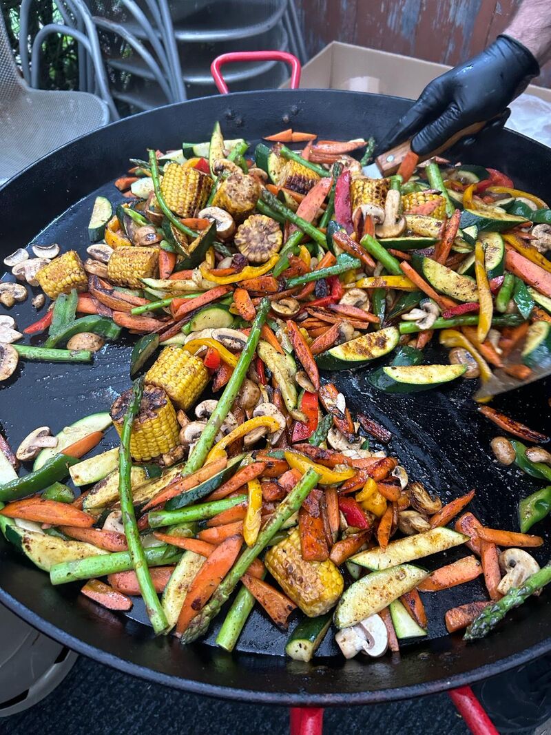 Gemüse von der Plancha